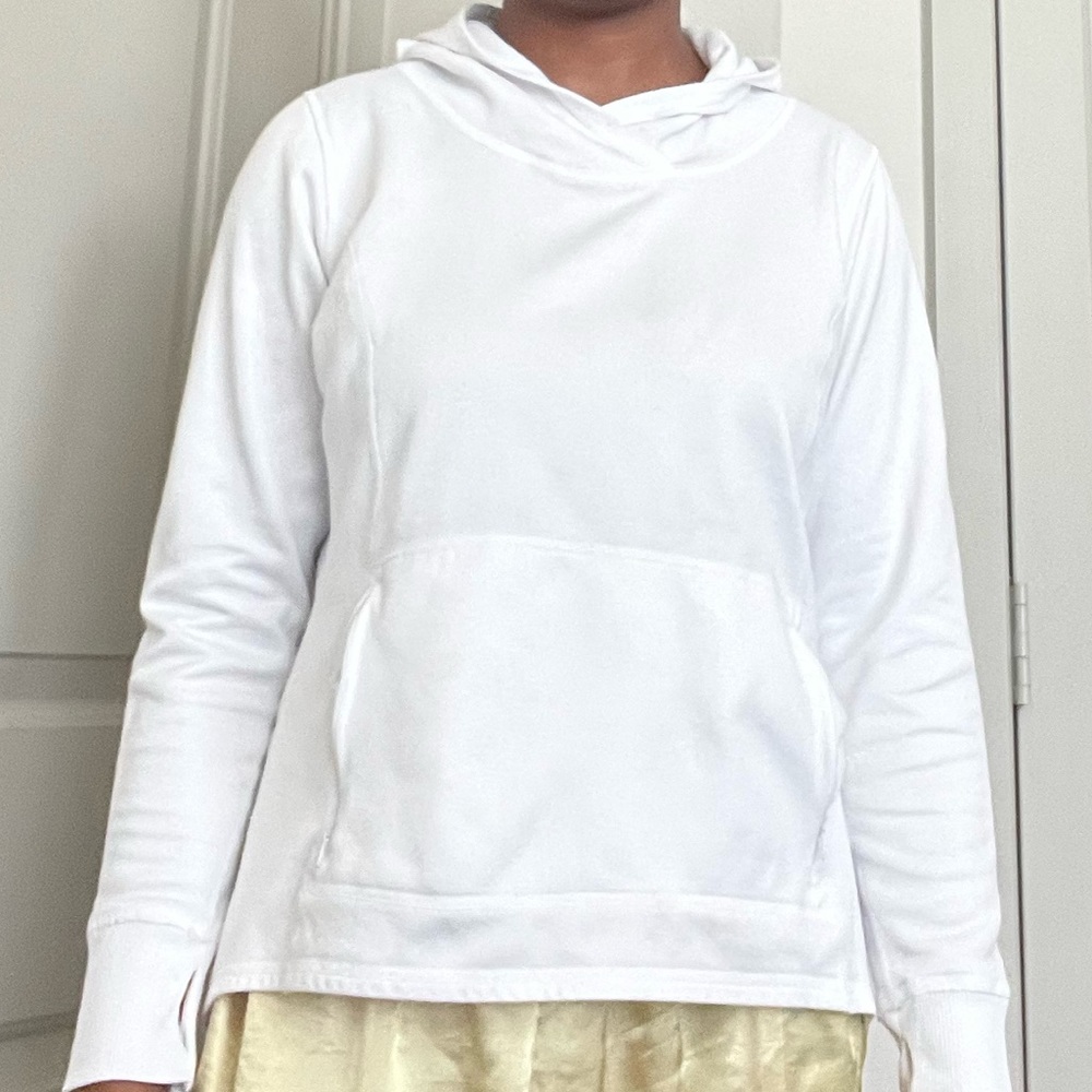 White Athletic Hoodie